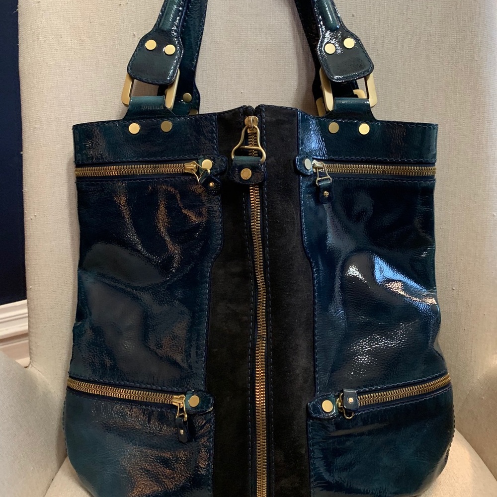 Stunning rare Jimmy Choo Navy handbag